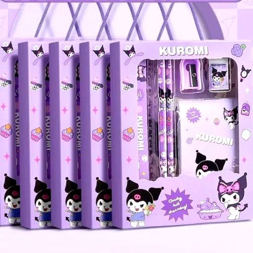 ست جوایزی دانش‌آموزی | خط‌کش، مداد تراش، پاکن و دفترچه